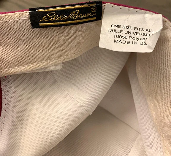 Vintage Eddie Bauer Gore-Tex Pink Long Bill — RootsBK